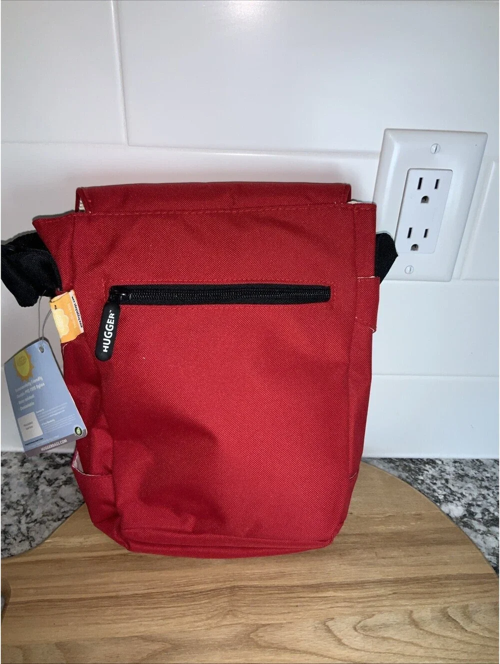 New Hugger Red Crossbody Bag  12x9x2
